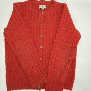 Norm Thompson 100% Wool Cardigan
